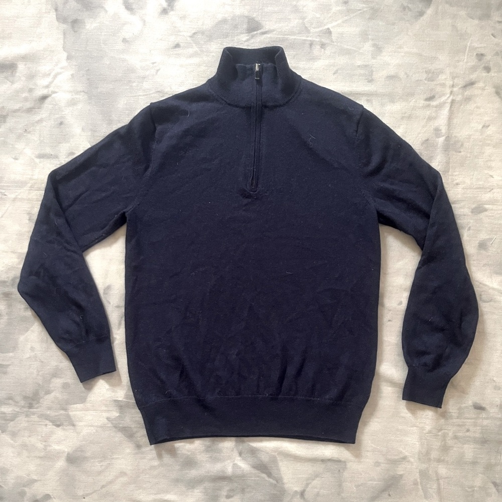 Saks Fifth Avenue Merino Wool Blend 1/4 Zip